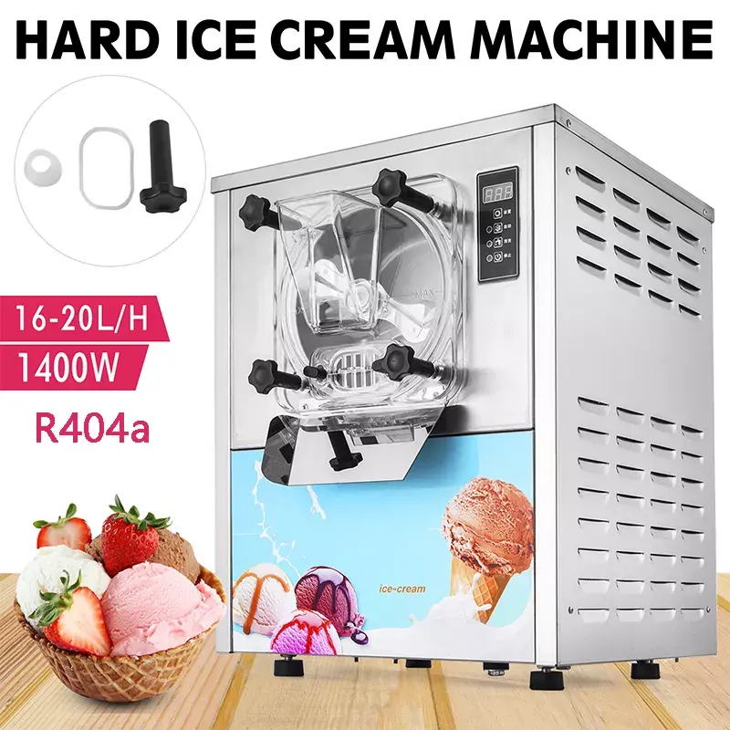 Ice Cream Maker Stainless Steel Automatic Batch Freezer Gelato Making Vending Commercial Hard Ice Cream Machine for Business