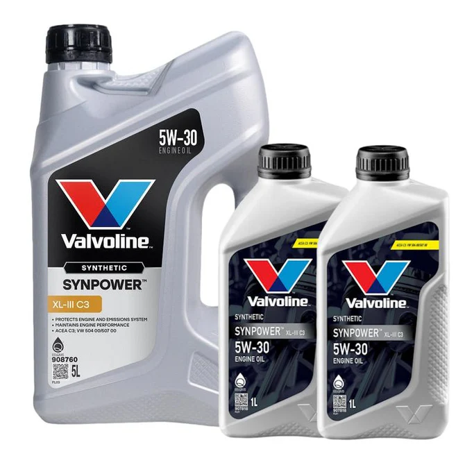 Valvoline 5W30 SYNPOWER XL-III C3 SYNTHETIC ENGINE OIL BMW VW MB PORSCHE Approved 908760