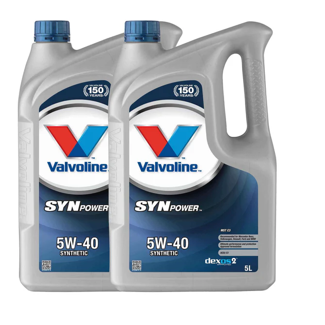 Valvoline 5W40 C3 Fully Synthetic Engine Oil SynPower MST MB PORSCHE RENAULT Approved 872386 - Image 6