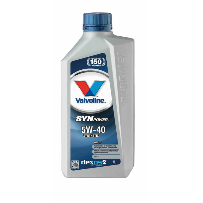 Valvoline 5W40 C3 Fully Synthetic Engine Oil SynPower MST MB PORSCHE RENAULT Approved 872386 - Image 5