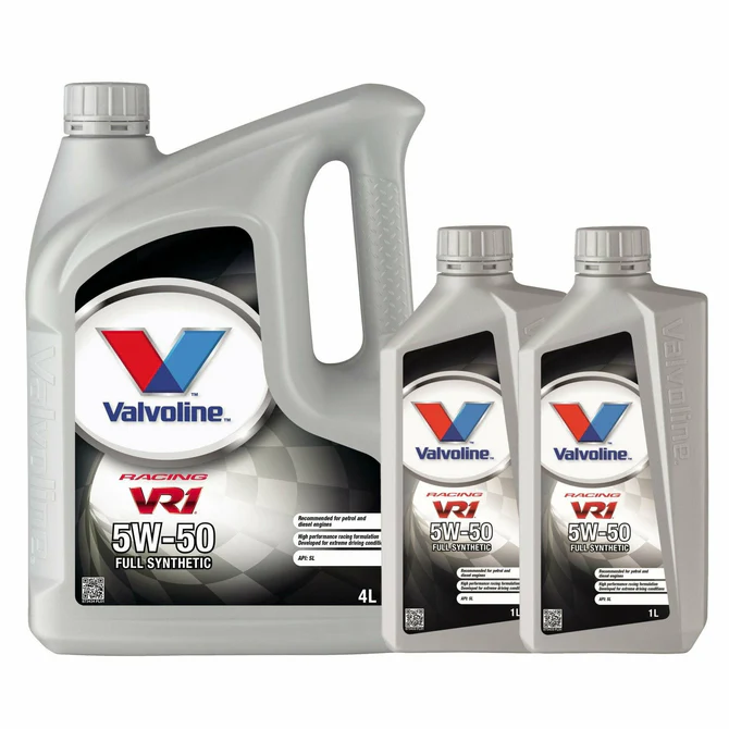Valvoline 5W50 Premium Synthetic Engine Oil VR1 Racing A3/B4 Ford GM 873434